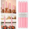 STONCEL Pink Candles 10 in, 12 Pack Pink Candle Sticks Tapered Candles Set, Tall Candles Smokeless and Unscented, Paraffin Wax with Cotton Wicks, 6 Ho