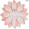 3D Metal Succulent Wall Decor Pink Hand Painted Hanging Metal Flowers 7.5x7.5x1.5 inch Wall Decor for Living Room Bedroom Kitchen Bathroom Flower Wall