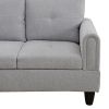 Grey Flannel Living Room Sofa Set B