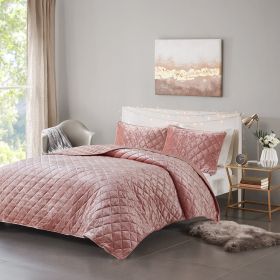 Velvet Quilt Set (Color: as Pic)