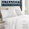 Full Size Sheets Set - Bedding Sheets & Pillowcases w/ 16 inch Deep Pockets - Fade Resistant & Machine Washable - 4 Piece 1800 Series Full Bed Sheet S