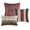 7 Piece Jacquard Comforter Set with Throw Pillows